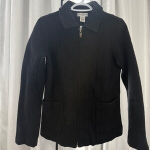 100% Wool Jacket - size small (black)